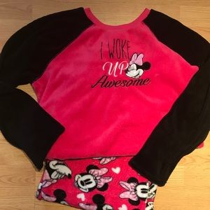 Disney Minnie Mouse Sleepwear Pajama Set XL